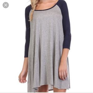 3/4 sleeve t-shirt Dress NWT